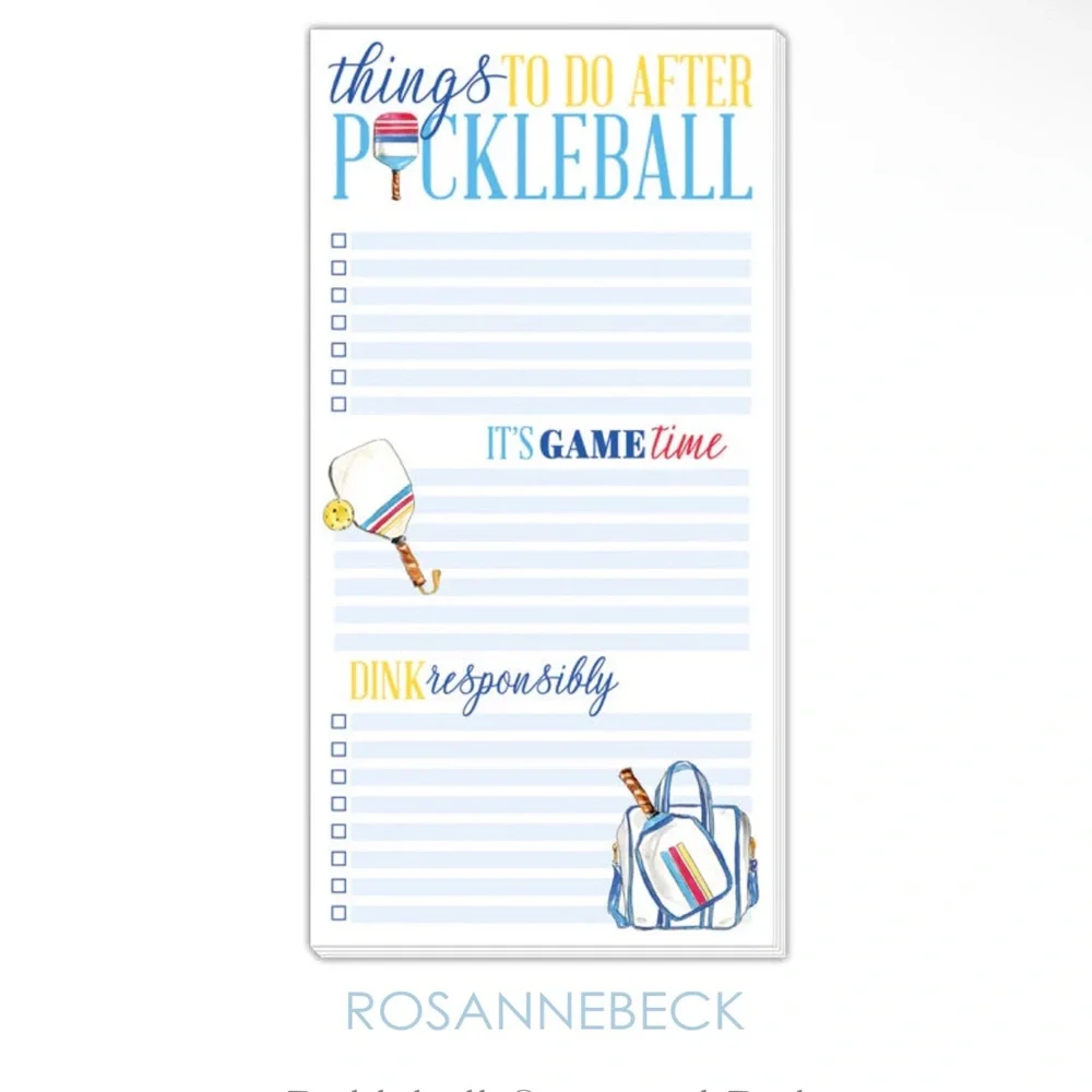 Rosannebeck Oversized Pickleball Themed Notepad